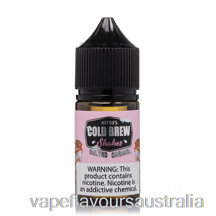 Vape Nicotine Australia Salted Caramel - Nitros Cold Brew Salts - 30mL 45mg
